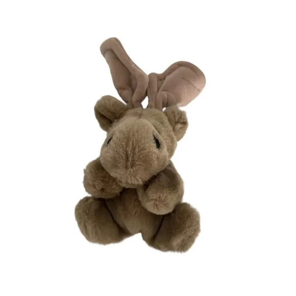 Pizzazz By Ganzbros Canadia Moose Antlers Stuffed Plush Snuggle Toy - Picture 1 of 3